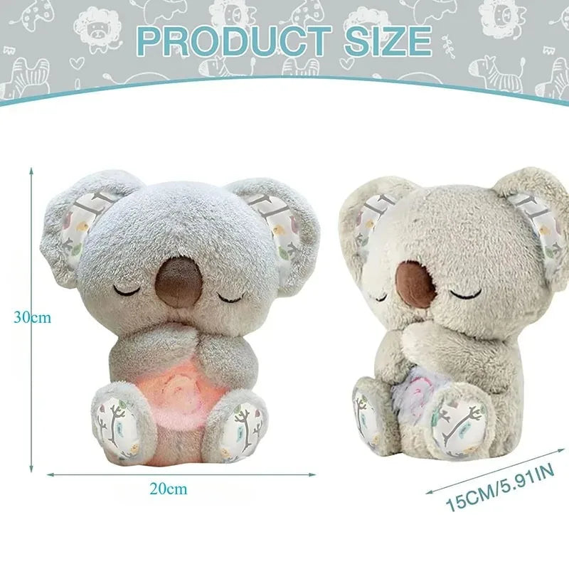 Koala de Peluche con Luz Nocturna y Música - Ayuda para Dormir Bebés